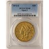 Image 1 : 1873-S Open 3 $20 Liberty Head Double Eagle Gold Coin PCGS XF40