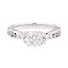 Image 2 : 14KT White Gold 1.51 ctw Diamond Wedding Ring