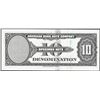 Image 2 : 1929 Ten Unit American Bank Note Test Note As Made Ink Smear ERROR