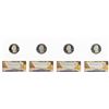Image 2 : Lot of (4) 2010-S Proof Silver America Beautiful Quarter Coins ANACS PR70 DCAM