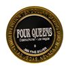 Image 2 : .999 Fine Silver Four Queens Casino Las Vegas $10 Limited Edition Gaming Token