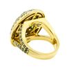Image 3 : 18KT Yellow Gold 2.78 ctw Tsavorite, Emerald and Diamond Ring