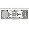 Image 2 : 1929 Ten Unit American Bank Note Test Note As Made Ink Smear ERROR