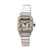 Image 1 : Cartier Ladies Santos Stainless Steel & 18KT Yellow Gold 0.40 ctw Diamond Wristw