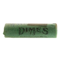 Roll of (50) Brilliant Uncirculated 1957-P Roosevelt Dime Coins