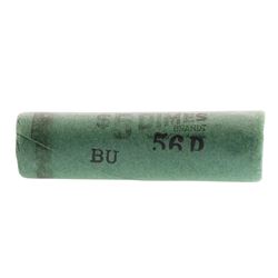 Roll of (50) Brilliant Uncirculated 1956-P Roosevelt Dime Coins