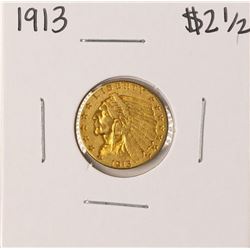 1913 $2 1/2 Indian Head Quarter Eagle Gold Coin