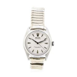 Stainless Steel Men's Rolex Oyster Perpetual Wristwatch