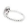 Image 3 : 14KT White Gold 0.39 ctw Diamond Cluster Ring