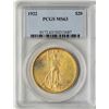 Image 1 : 1922 $20 St. Gaudens Double Eagle Gold Coin PCGS MS63