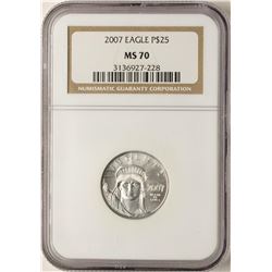 2007 $25 Platinum American Eagle Coin NGC MS70