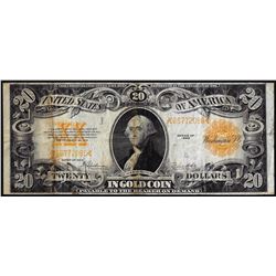 1922 $20 Gold Certificate Note