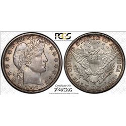 1906-D Barber Half Dollar Coin PCGS MS64