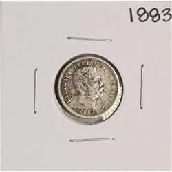 1883 Kingdom of Hawaii Dime Coin