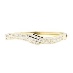 14KT Yellow Gold 3.00 ctw Diamond Bangle Bracelet