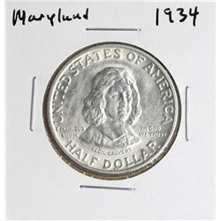 1934 Maryland Tercentenary Commemorative Half Dollar Coin