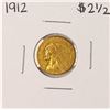 Image 1 : 1912 $2 1/2 Indian Head Quarter Eagle Gold Coin