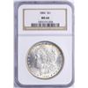 Image 1 : 1884 $1 Morgan Silver Dollar Coin NGC MS64 Nice Toning