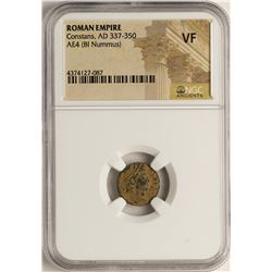 Constans, 337-350 AD Ancient Roman Empire Coin NGC VF