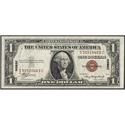 1935A $1 Silver Certificate WWII Emergency Hawaii Note