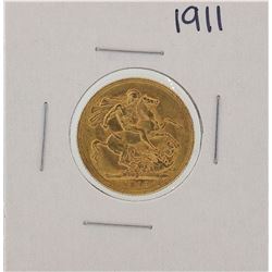 1911 Melbourne Australia Sovereign Gold Coin