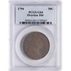 Image 1 : 1794 Flowing Hair Half Dollar Coin PCGS G04 Overton 104