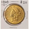 Image 1 : 1868-S $20 Liberty Head Double Eagle Gold Coin