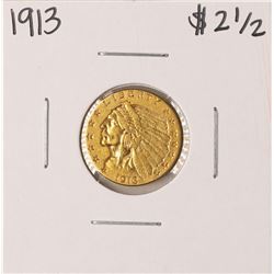 1913 $2 1/2 Indian Head Quarter Eagle Gold Coin