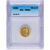 Image 1 : 1836 $2 1/2 Classic Head Quarter Eagle Gold Coin Script 8 ICG MS61
