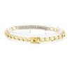 Image 2 : 18KT Yellow and White Gold 1.00 ctw Diamond ID Bracelet