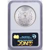 Image 2 : 1887 $1 Morgan Silver Dollar Coin NGC MS64 Nice Toning