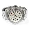 Image 1 : Breitling Mens Super Avenger Stainless Steel 48mm White Stick Dial Watch