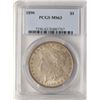 Image 1 : 1890 $1 Morgan Silver Dollar Coin PCGS MS63