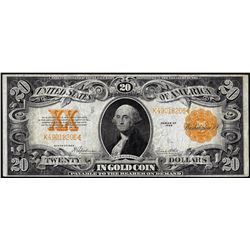 1922 $20 Gold Certificate Note