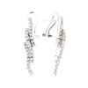Image 2 : 18KT White Gold 0.80 ctw Diamond Earrings