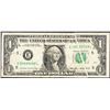 Image 1 : 1985 $1 Federal Reserve Note Gutter Fold ERROR Note