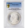 Image 1 : 1885-CC $1 Morgan Silver Dollar Coin PCGS MS63