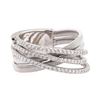 Image 1 : 14KT White Gold 0.57 ctw Diamond Band