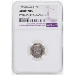 1883 Kingdom of Hawaii Dime Coin NGC AU Details