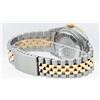 Image 4 : Rolex Mens Two Tone 14K Black Index Pyramid Diamond Bezel Datejust Wristwatch
