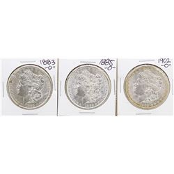 Lot of New Orleans Mint 1883, 1885, & 1902 $1 Morgan Silver Dollar Coins