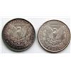 Image 2 : 2 - AU+ MORGAN DOLLARS: 1896 RAINBOW & 1897