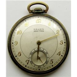 VINTAGE GRUEN VERI-THIN POCKET WATCH!