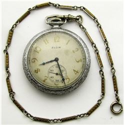 1925 ELGIN POCKET WATCH. RUNS FINE!