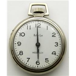 VINTAGE WESTCLOX "BULL'S EYE" POCKET WATCH.