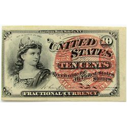 1863 10 CENT FRACTIONAL CURRENCY