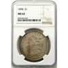 Image 1 : 1898-P Morgan Silver Dollar $ NGC MS 62
