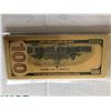 Image 2 : 24KT Gold 100 Dollar Bill Foil Total Weight is 4 grams