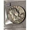 Image 1 : 1963 D Silver Franklin Half Dollar Nice Early US Coin