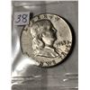 Image 1 : 1963 D Silver Franklin Half Dollar Nice Early US Coin